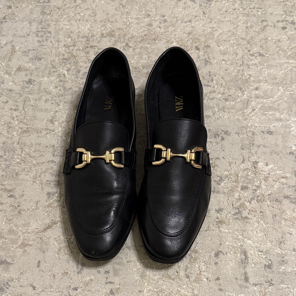 ZARA Leather Loafers - Picture 2 of 8